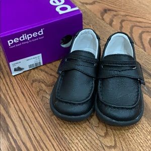 Pediped Grip n' Go Black Boys Shoes Size 22